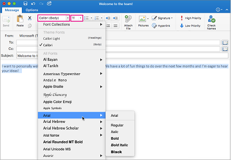 how to change line spacing in outlook for mac 2016